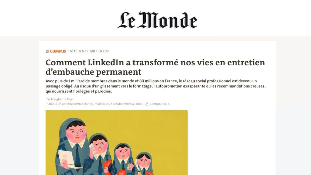 DHOL Le Monde disruptive humans of linkedin